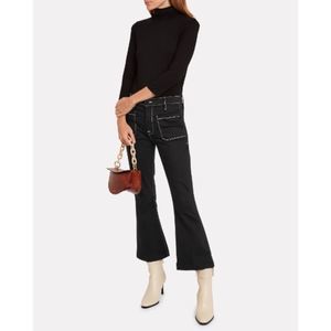 FRAME Le Bardot Crop Flare Jeans